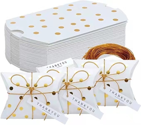Cajas dulces del chocolate del favor de Art Paper que se casan 17g con la manija de la cinta