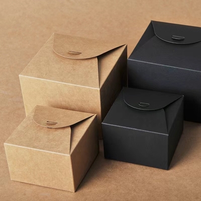 Embalaje de logotipo personalizado Caja de papel Kraft plegable