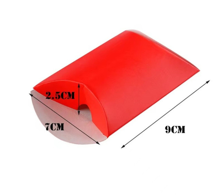 Caja de empaquetado roja de sellado caliente los 9cm*7cm*2.5cm de papel de Kraft de la hoja