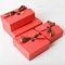 el caramelo de papel de Kraft del chocolate 1800gsm encajona las cajas del favor de banquete de boda de la corbata de lazo
