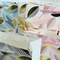 Bolsa de papel comercial floral reciclable modificada para requisitos particulares del bolso que hace compras de Kraft