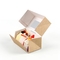 Caja de papel de envase de comida de la magdalena
