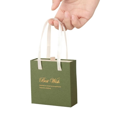 Collar de la caja del regalo amistoso de la cartulina 10x10x3.5 de Eco y caja de regalo de empaquetado del pendiente
