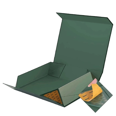 Caja de embalaje de regalo plegable de cartón con acabado de estampado y personalizado