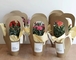 decoración casera reciclable de la bolsa de papel del ramo de la flor de 250g Kraft