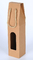 Bolsas de papel de capa ULTRAVIOLETA de la botella de vino de 2 capas con el empaquetado cortado del bolso de la tela del lazo de la botella de vino de Windows