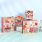 Bolsas de papel de Kraft de la Navidad de la manija de la cinta que adornan la bolsa de papel para el día de tarjetas del día de San Valentín