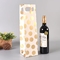 el oro del 12.5x11x33.6CM imprimió las bolsas de papel de la botella de vino modificadas para requisitos particulares