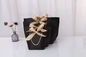 Sellado del bolso blanco del regalo de la cinta de la corbata de lazo del bolso de Logo Light Green Cosmetic Shopping